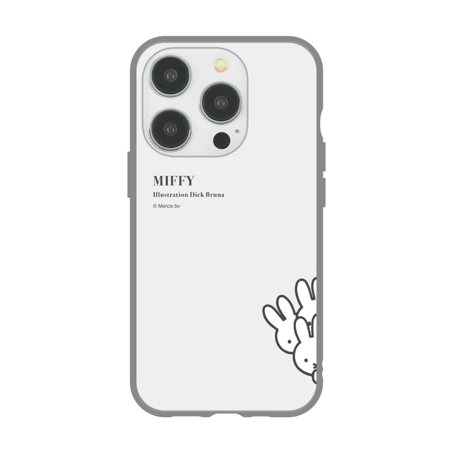 【数量限定】ミッフィー IIIIfit(イーフィット) iPhone15 Pro グルマンディーズ 対応 ケース ひょっこり MF-438C
