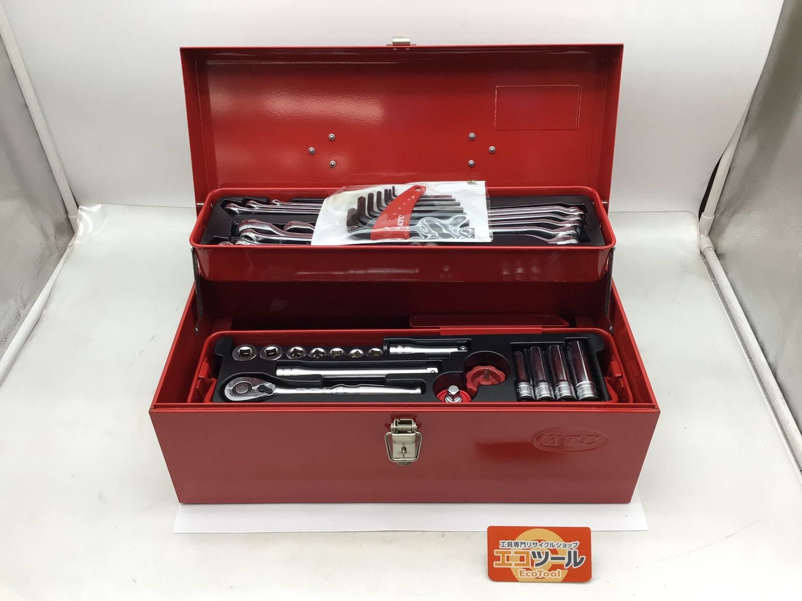 品 KTC|京都機械工具 9.5sq.工具セット 型開きメタルケース 43点組 SK3434S ITEIE6J28O1W エコツール知立店 M02