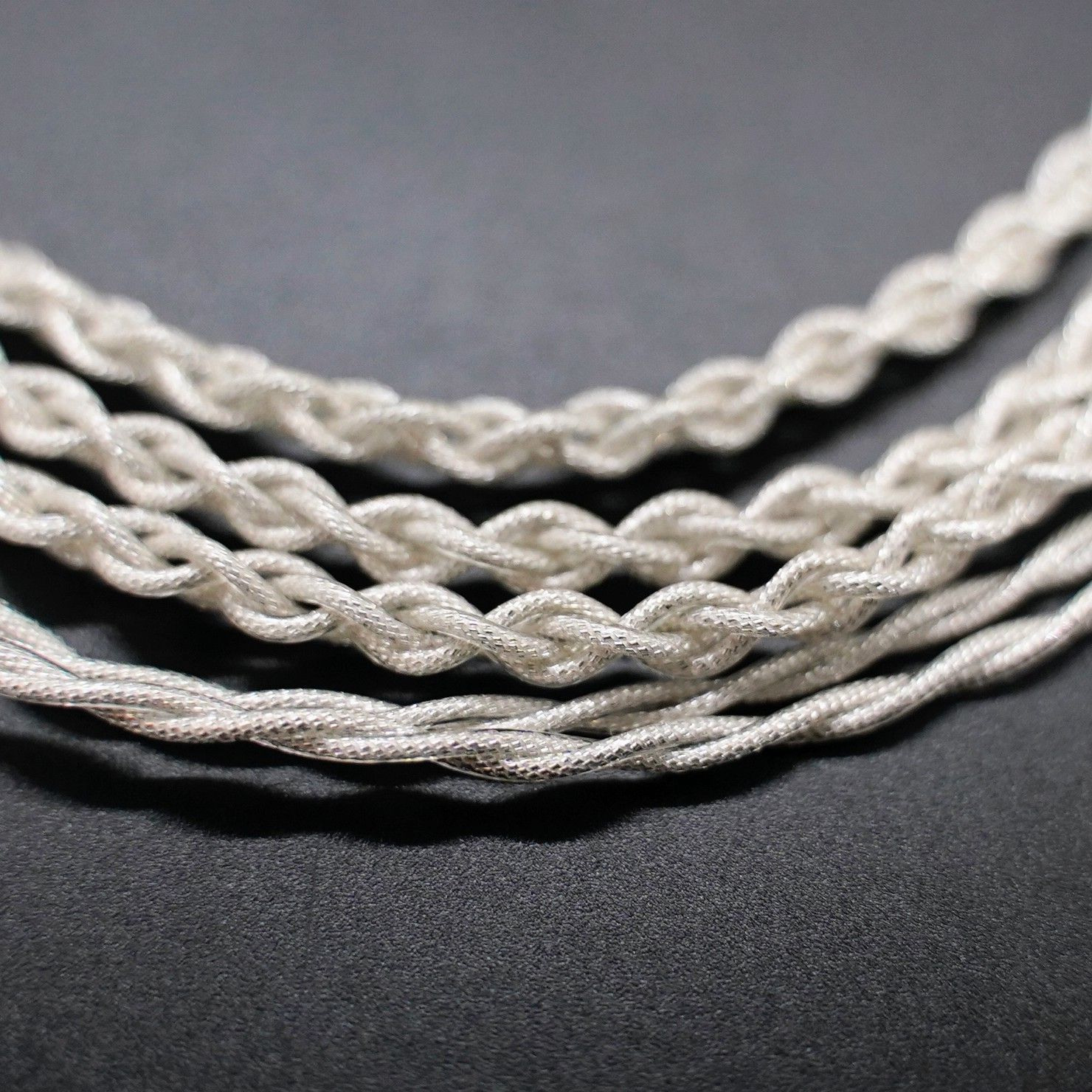 コレクション 【1点のみ】7N粒子単結晶銅銀メッキ リッツ構造ケーブル