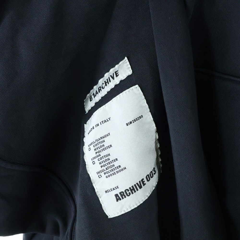 $ B1ARCHIVE ブラックパーカー フーディー B1ARCHIVE ブラックパーカー フーディー