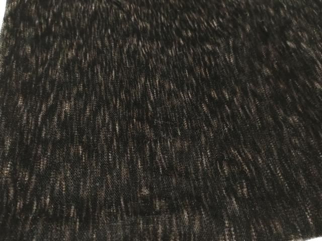 平和屋着物＃和装コート ベロア 霞文 黒地 逸品 CAAT5701id