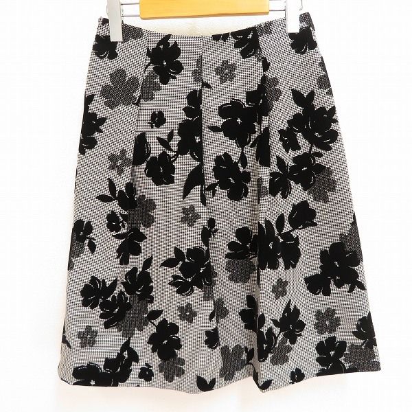w ギャラリービスコンティ GALLERYVISCONTI スカート 2 黒 白 千鳥格子