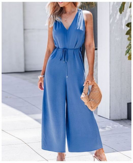 LE CIEL BLEU Bra Top Jumpsuit 36サイズ Bra Top Jumpsuit ルシェル