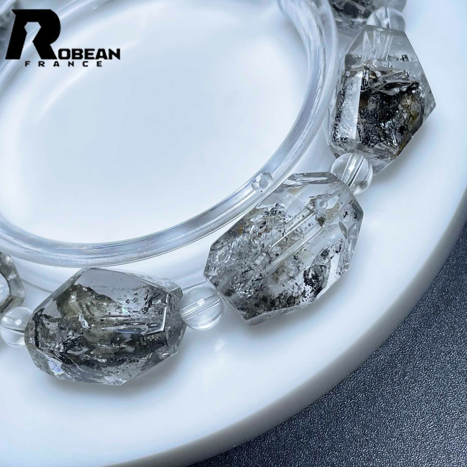 EU製 定価13万円☆ROBEAN・ハーキマーダイヤモンド 綺麗 限定1個EU製