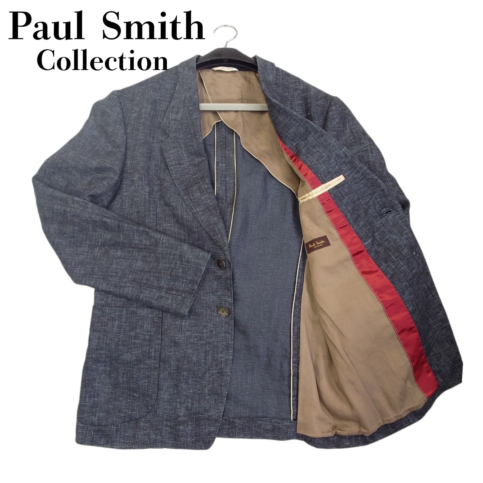 Paul Smith COLLECTION ポールスミス コレクション テーラードジャケット Lサイズ リネン 麻100％ ネイビー系 メンズ 中古  - メルカリ