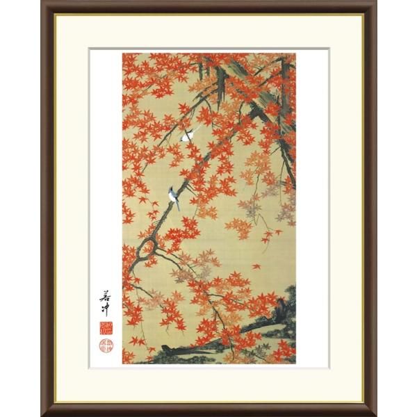 高精細デジタル額装版画 日本の名画 伊藤若冲 (いとう じゃくちゅう