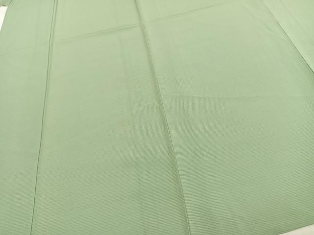 平和屋着物＊夏物　色無地　絽　若葉色　正絹　逸品　AAAZ1212fy