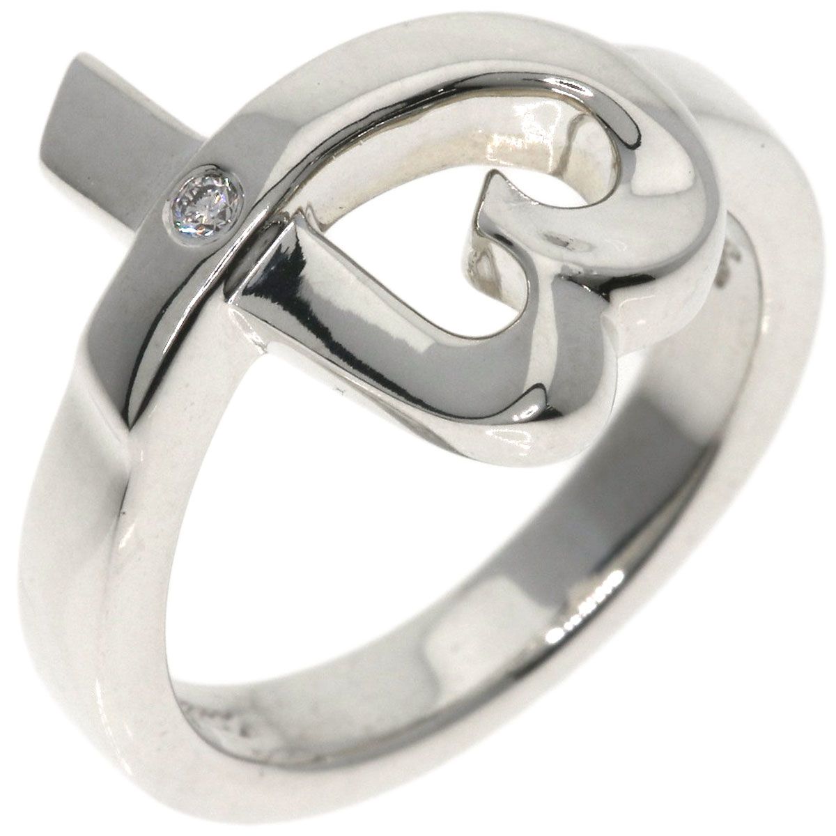 ティファニー 指輪 10号 ラビングハート ダイヤモンド パロマピカソ 銀