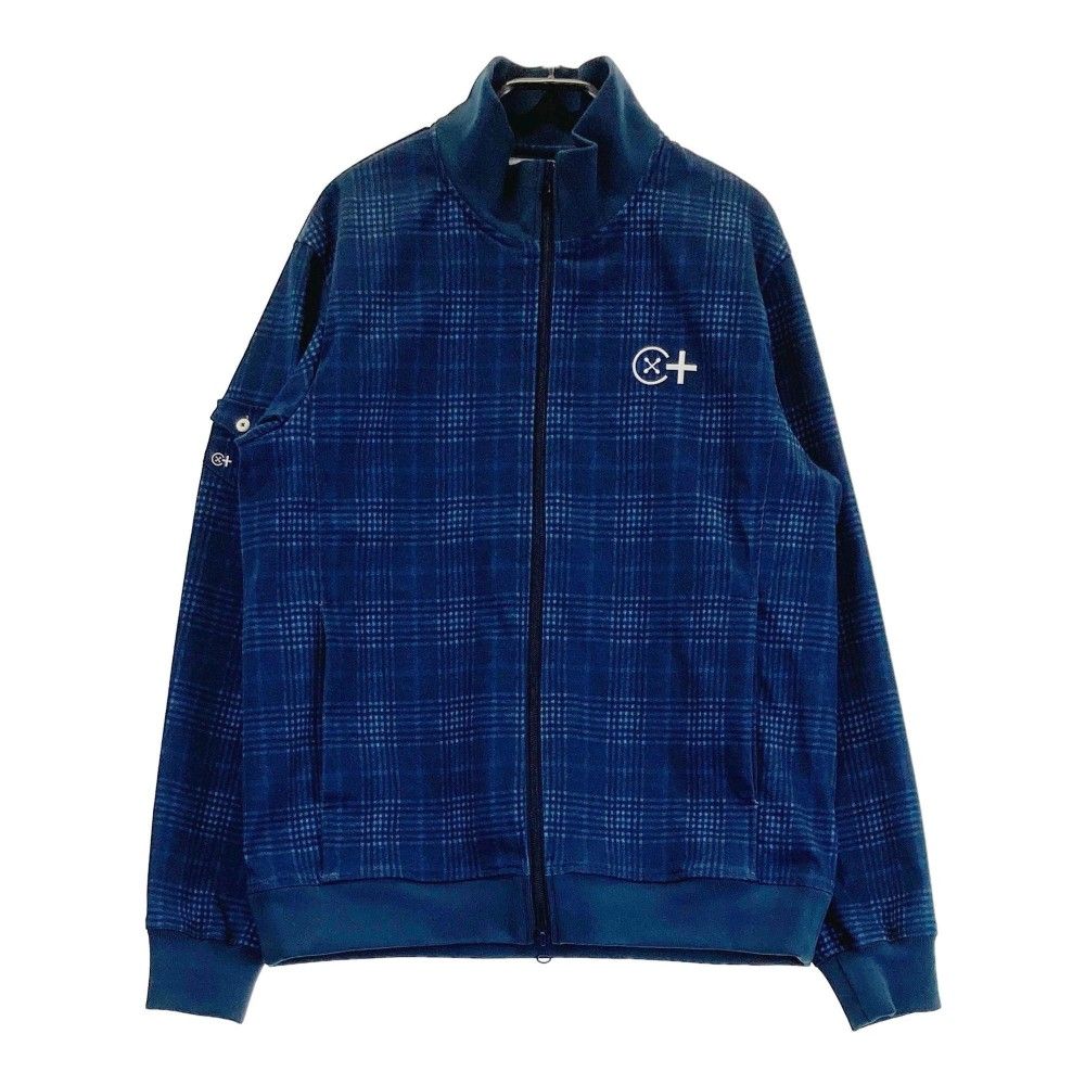 サイズ 50 CAMICIA SPORTIVA カミーチャスポルティーバ ジップジャケット チェック柄 ネイビー系 240101435968 ゴルフウェア メンズ ストスト