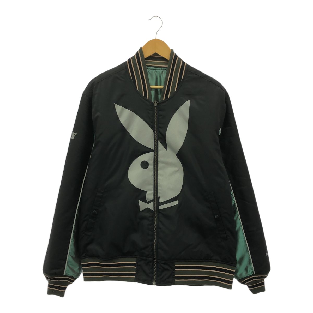 HUF (ハフ) ×PLAYBOY スタジャン　リバーシブル HUF×PLAYBOY ハフ×プレイボーイ コラボ リバーシブル スタジャン