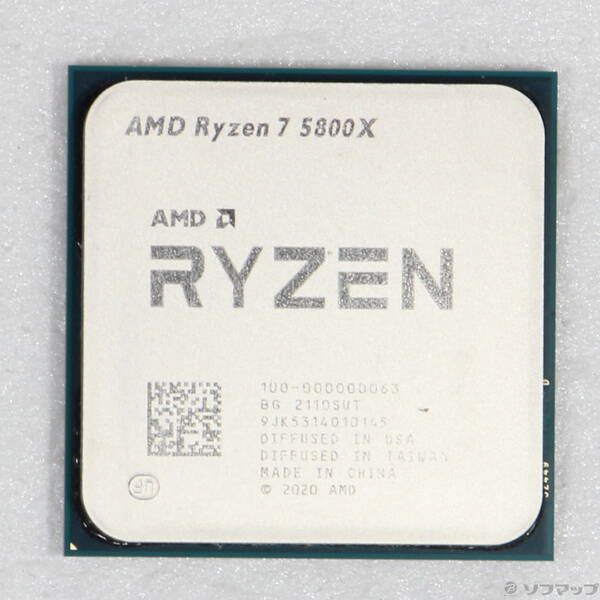 【中古品】AMD Ryzen7 5800X 中古品〕 Ryzen 7 5800X 〔3.8GHz／SOCKET AM4〕【297】 - メルカリ