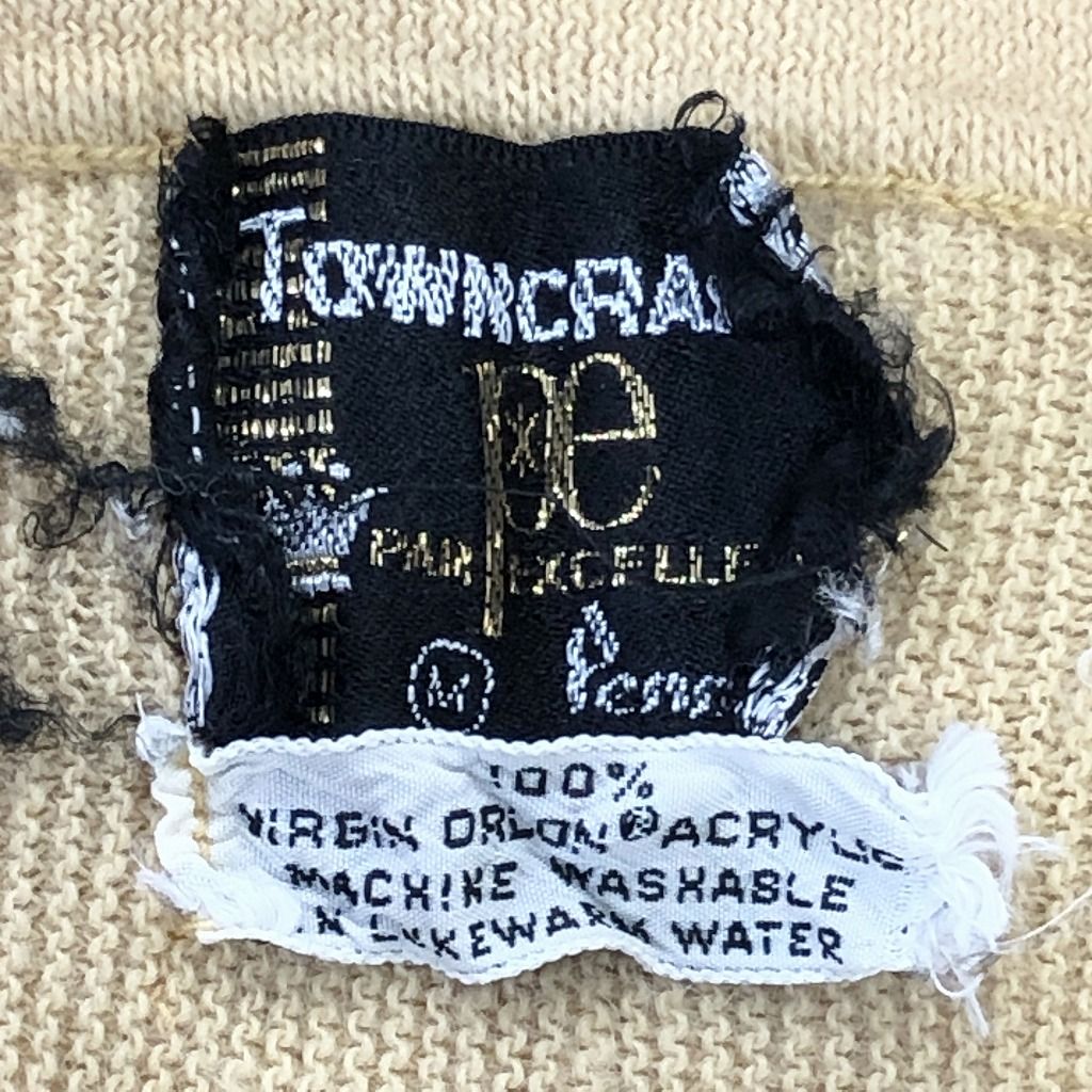 TOWNCRAFT 60s～70s/ニットポロシャツ/アクリル/CML TOWN CRAFT(タウンクラフト) / 60s～70s/Plusタグ/ニット