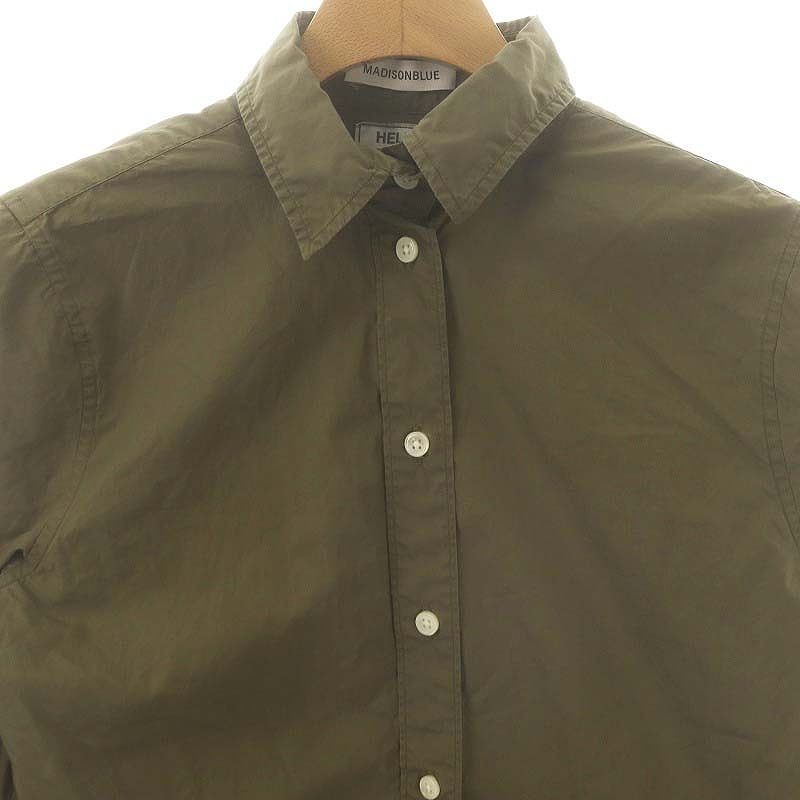 マディソンブルー MADISONBLUE シャツ ブラウス 長袖 02 カーキ MB191-5032 /DF ■OS レディース マディソンブルー MADISONBLUE シャツ ブラウス 長袖 02 カーキ