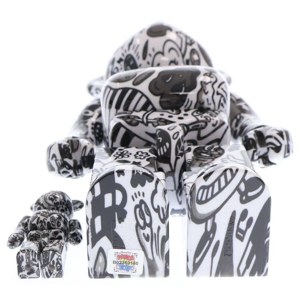BE@RBRICK - BE@RBRICK ベアブリック × Chocomoo チョコムー 100% &amp; 400% フィギュア 人形 ホワイト/ブラック BE@RBRICK SERIES 50