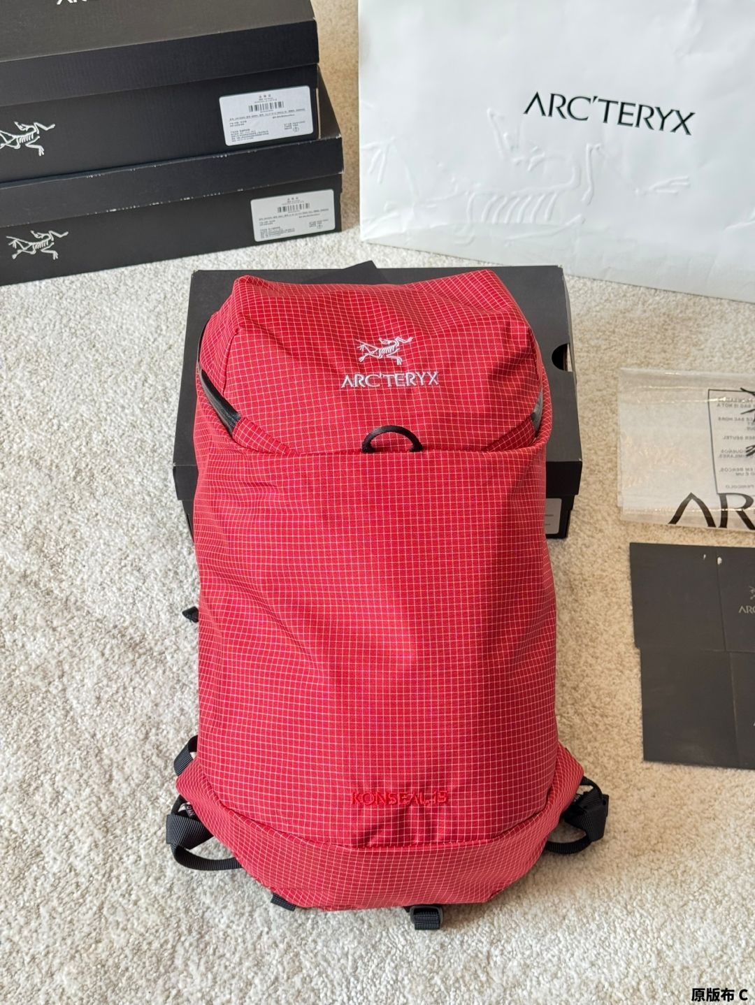 アークテリクス KONSEAL 15 コンシール バックパック レッド KONSEAL 15 Backpack (2024SS Color) - 山の店 デナリ