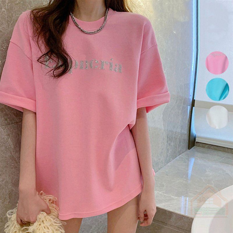 タイダイ柄 夏 韓国ファッション 半袖 トップス Tシャツ ゆるい