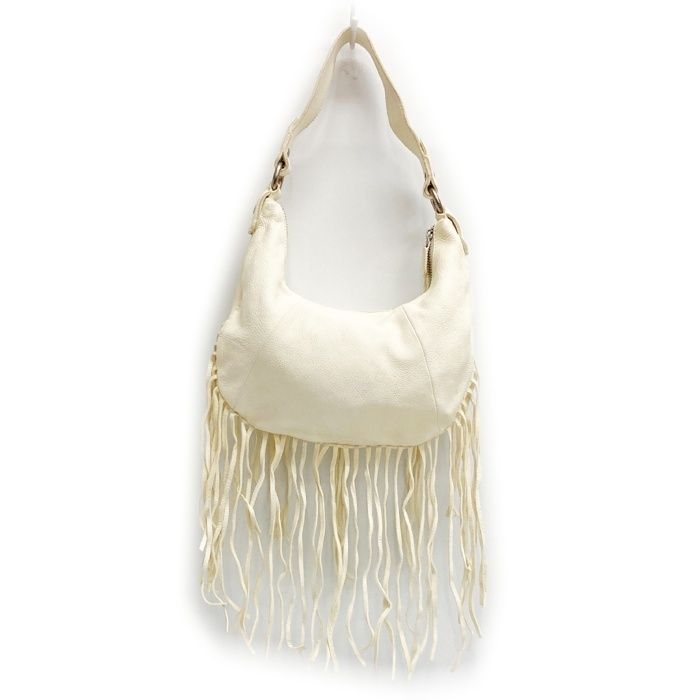 ラルフローレン コンチョ・フリンジ付レザーショルダーバッグ