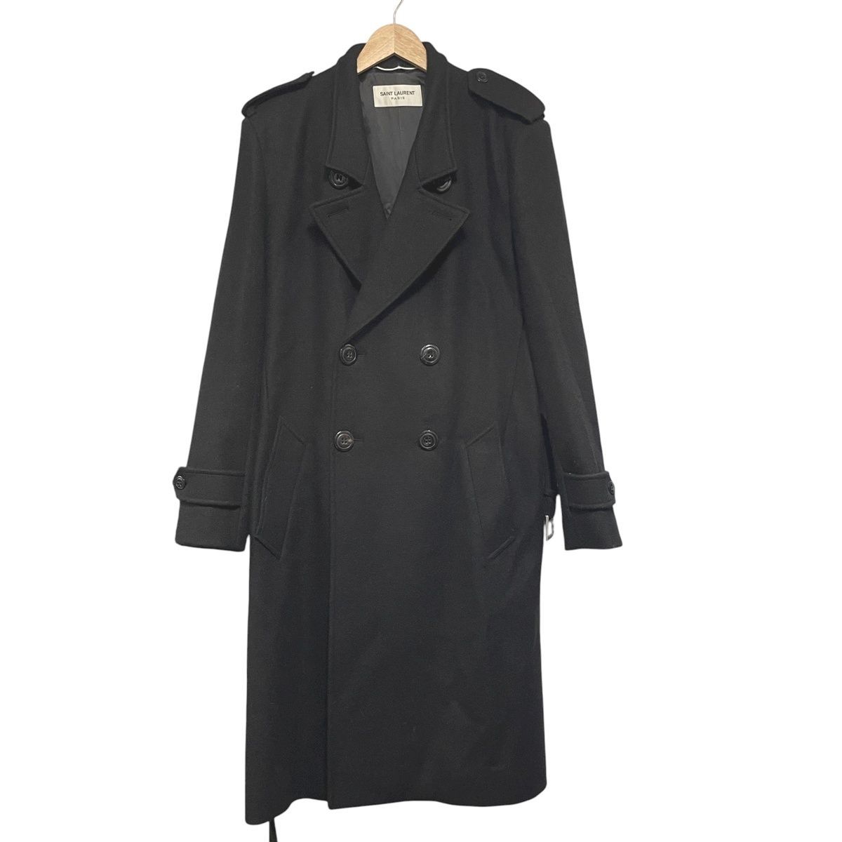 中古】 Saint Laurent サンローラン 661454 ダブルブレストトレンチ 