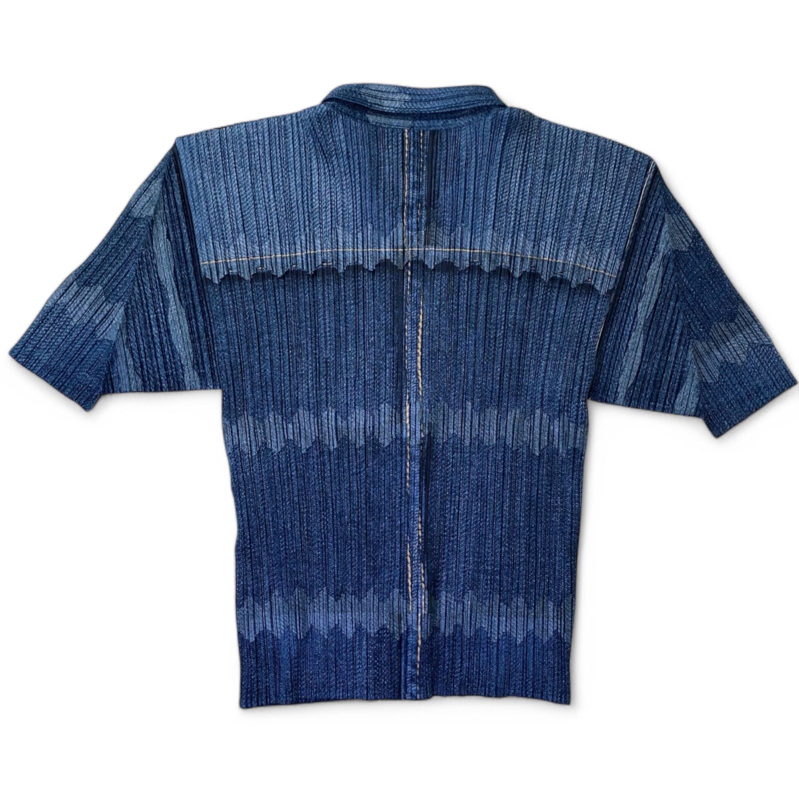 プリーツプリーズ シャツパッチワーク PLEATS PLEASE ISSEY MIYAKE プリーツプリーズ イッセイミヤケ