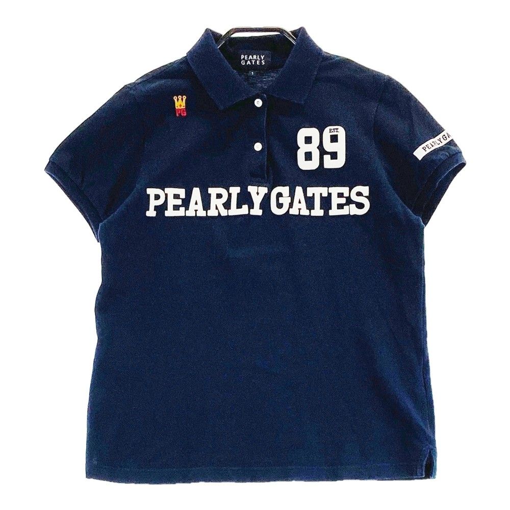 サイズ：1 PEARLY GATES パーリーゲイツ 半袖ポロシャツ ネイビー系  