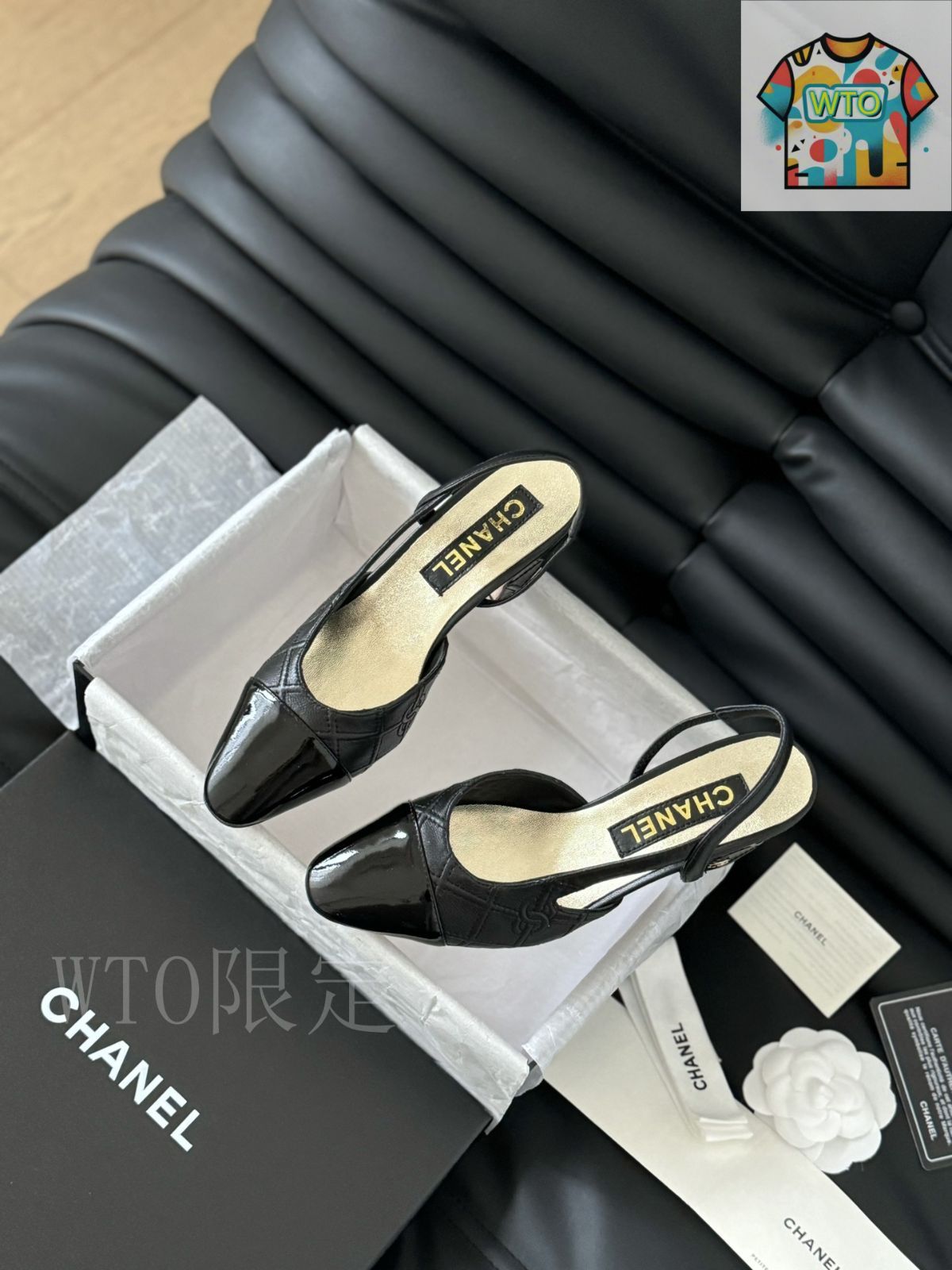 エレガントなパールの輝き♪【CHANEL】 スリングバックサンダル シャネル スリングバック バックレス サンダル08 - メルカリ