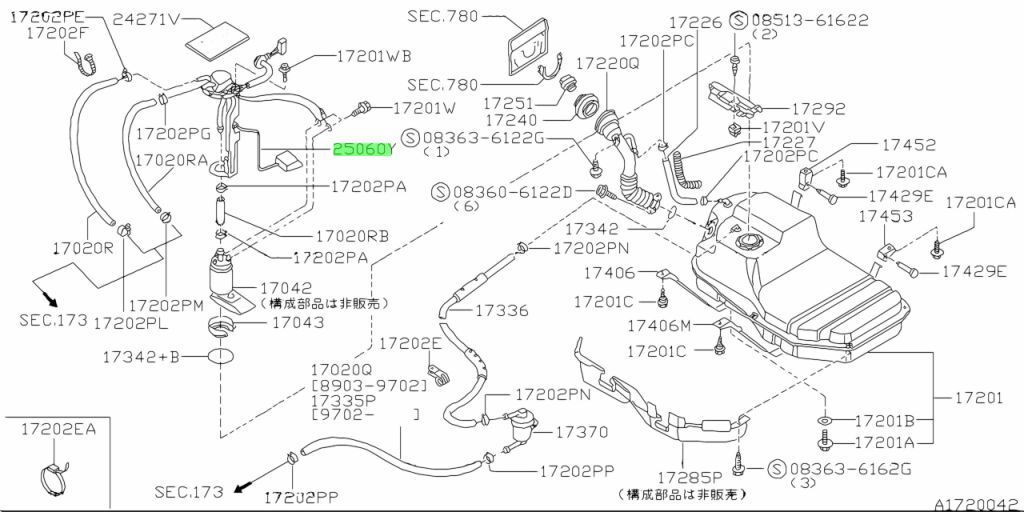 ☆新品 日産 RPS13 180SX PS13 シルビア 純正 フューエルレベルセンサー 燃料ゲージ NISSAN fuel level sensor  - メルカリ