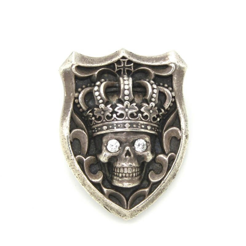 JUSTIN DAVIS ジャスティンデイビス ペンダント SPJ506 TEMPTATION PENDANT テンプテーション シールド スカル ジルコニア 28009554