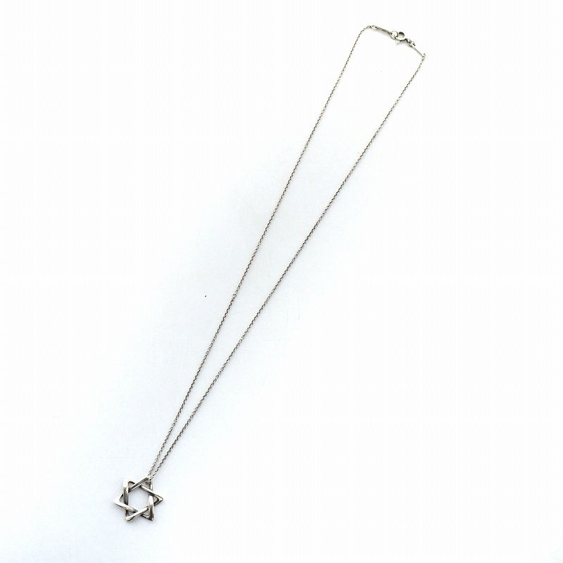 【美品】ティファニー スターオブダビデ ネックレス SV925 六芒星 TIFFANY&Co.(ティファニー) / ネックレス/SV925/SLV/スターオブ