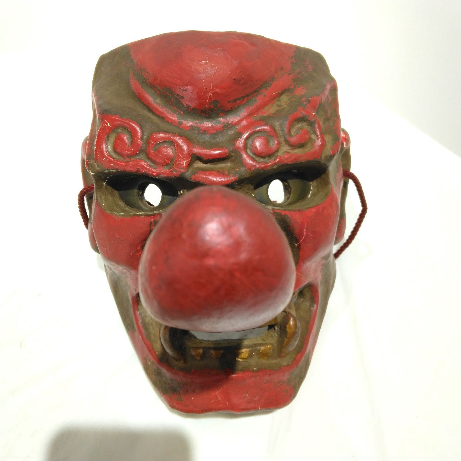 神楽面 天狗 赤天狗 赤天狗（関山）神楽面伝統工芸石見神楽広島神楽