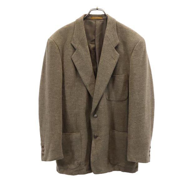 ランセル アンゴラブレンド テーラードジャケット 48 ブラウン LANCEL メンズ 【中古】  【231009】
