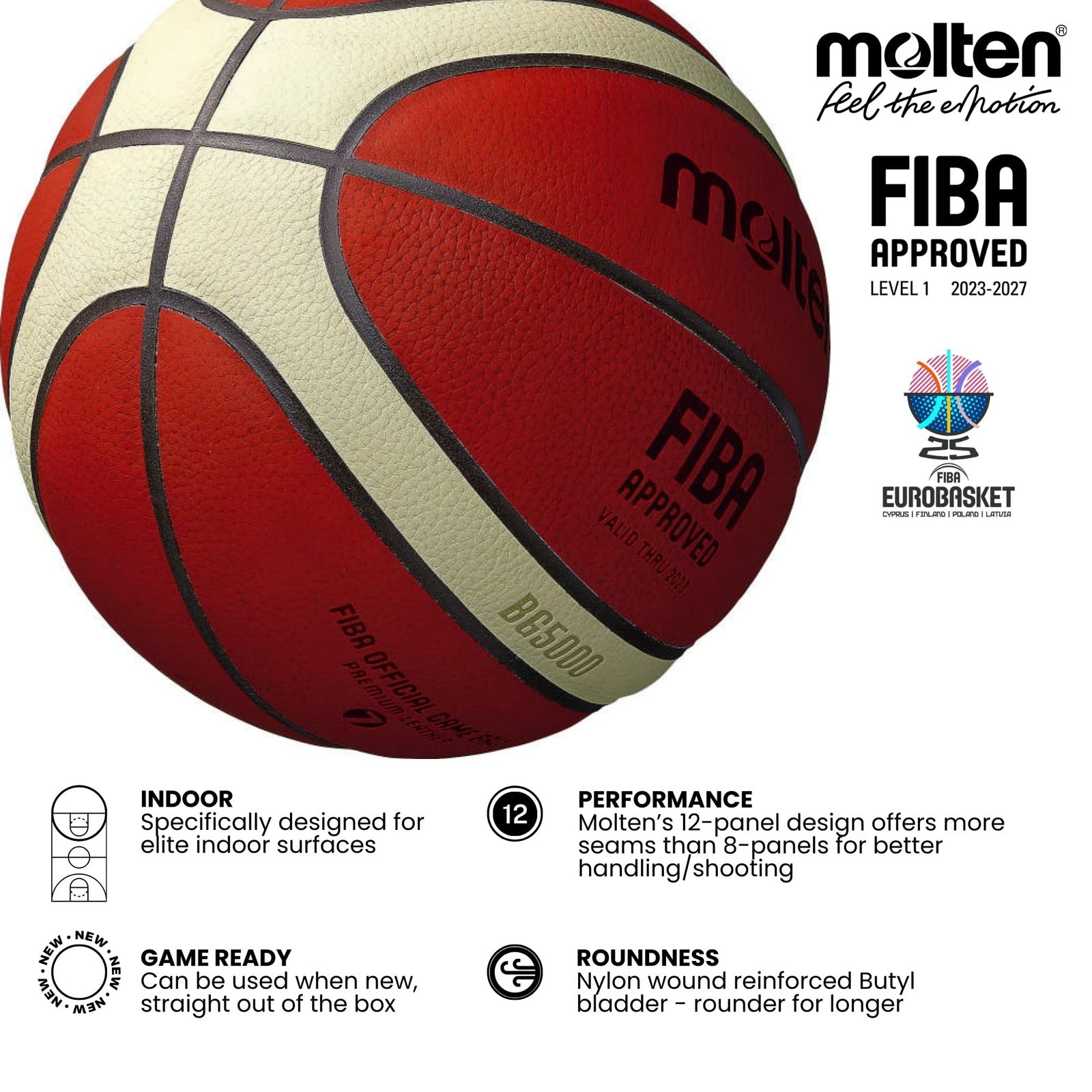 【天然皮革】7号 モルテン BG5000 B7G5000 バスケットボール JB5000（バスケットボール・7号球・天然皮革） | モルテン公式