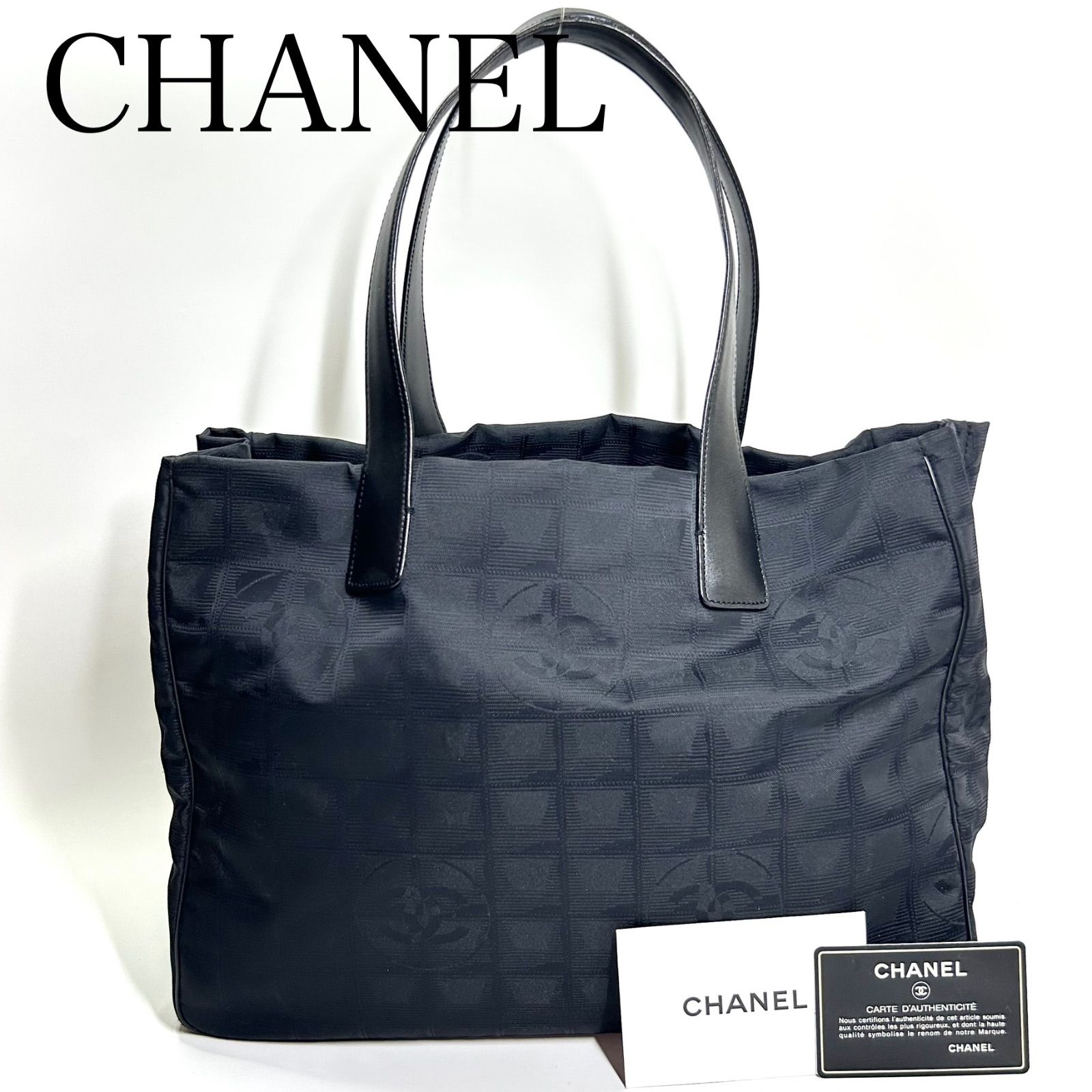 CHANEL シャネル ニュートラベルライン トートMM ブラック CHANEL シャネル ニュートラベルライン トートMM ブラック
