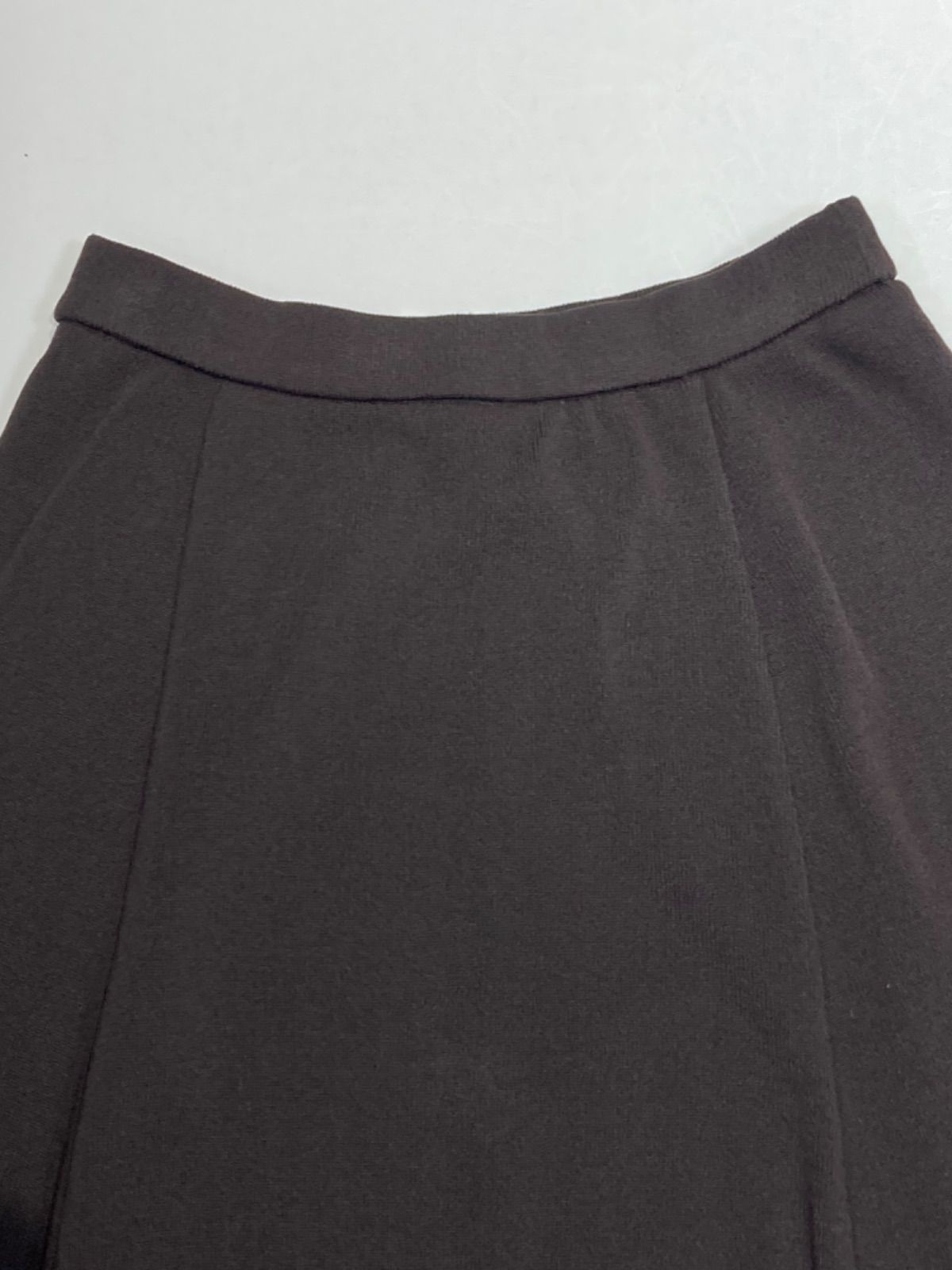 美品 BETOUPE べトゥープ WOMODA ニットスカート ダークブラウン 