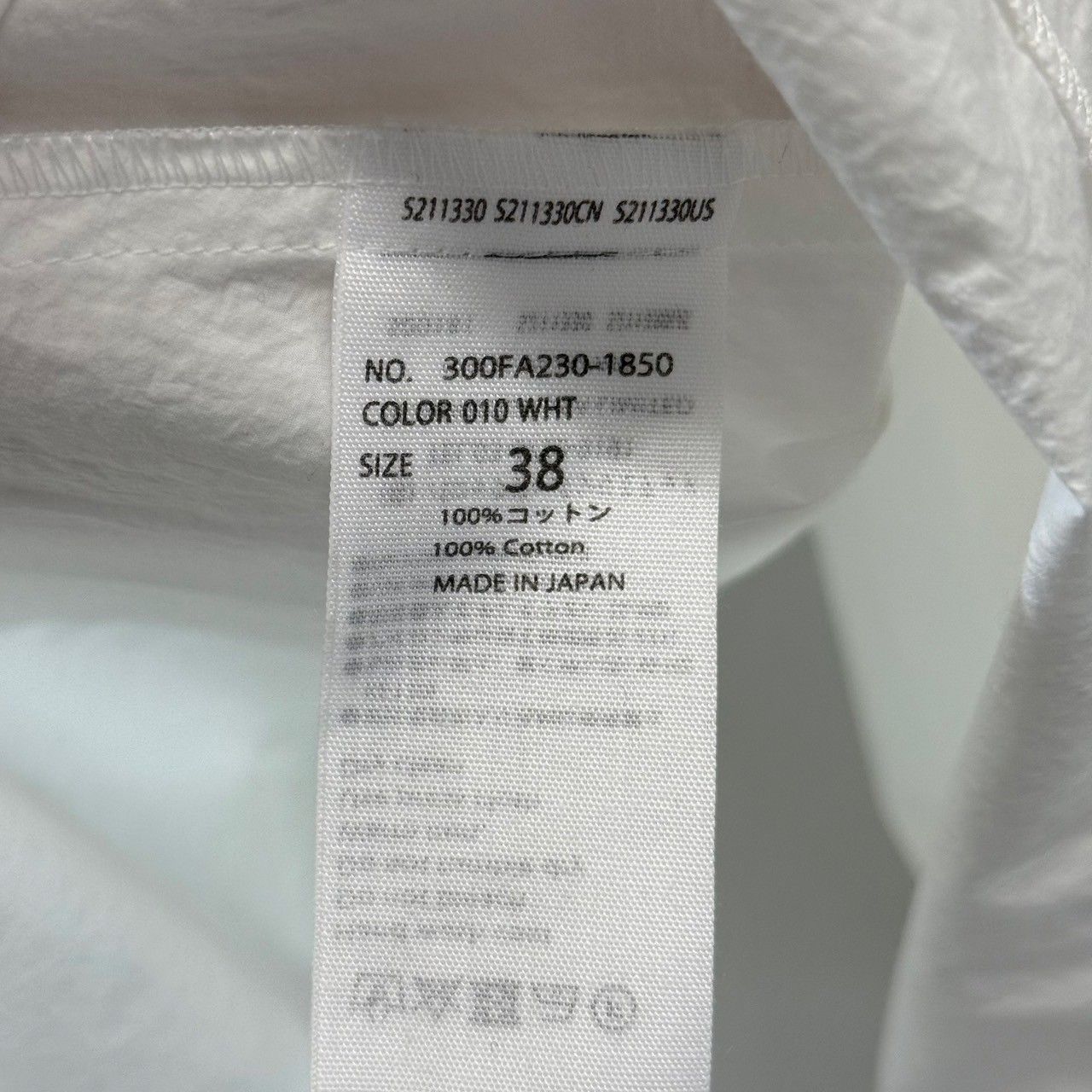 ENFOLD エンフォルド 22AW WashedタイプライターHEXAGON SHIRT バンド 
