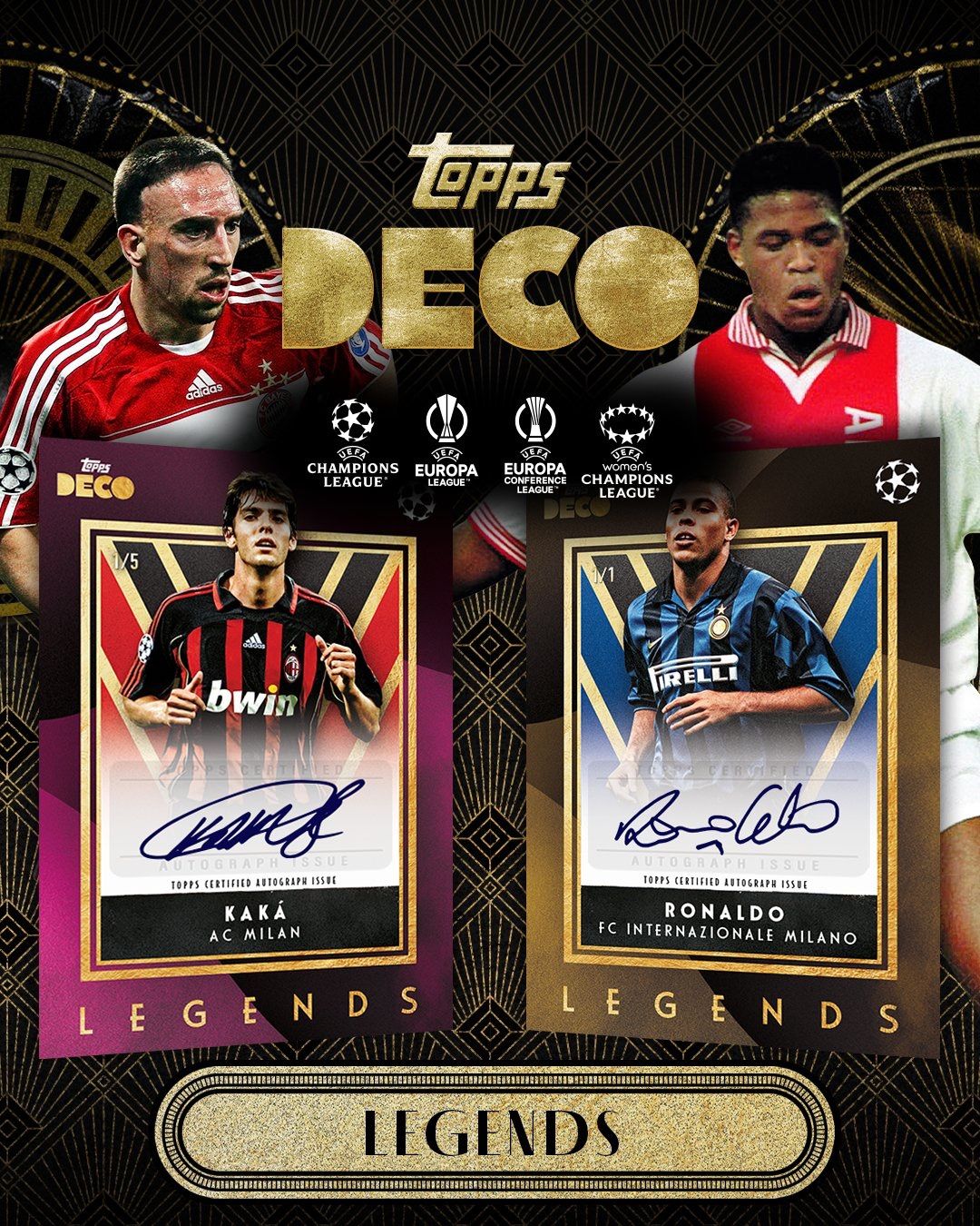 2023-24 Topps Deco UEFA 未開封 シュリンク付き 2箱返品不可でお願いします