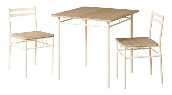 スチール フレーム ダイニング3点セット テーブル イス チェア 椅子 WWW_OLIVIERBERNSTEIN_COM