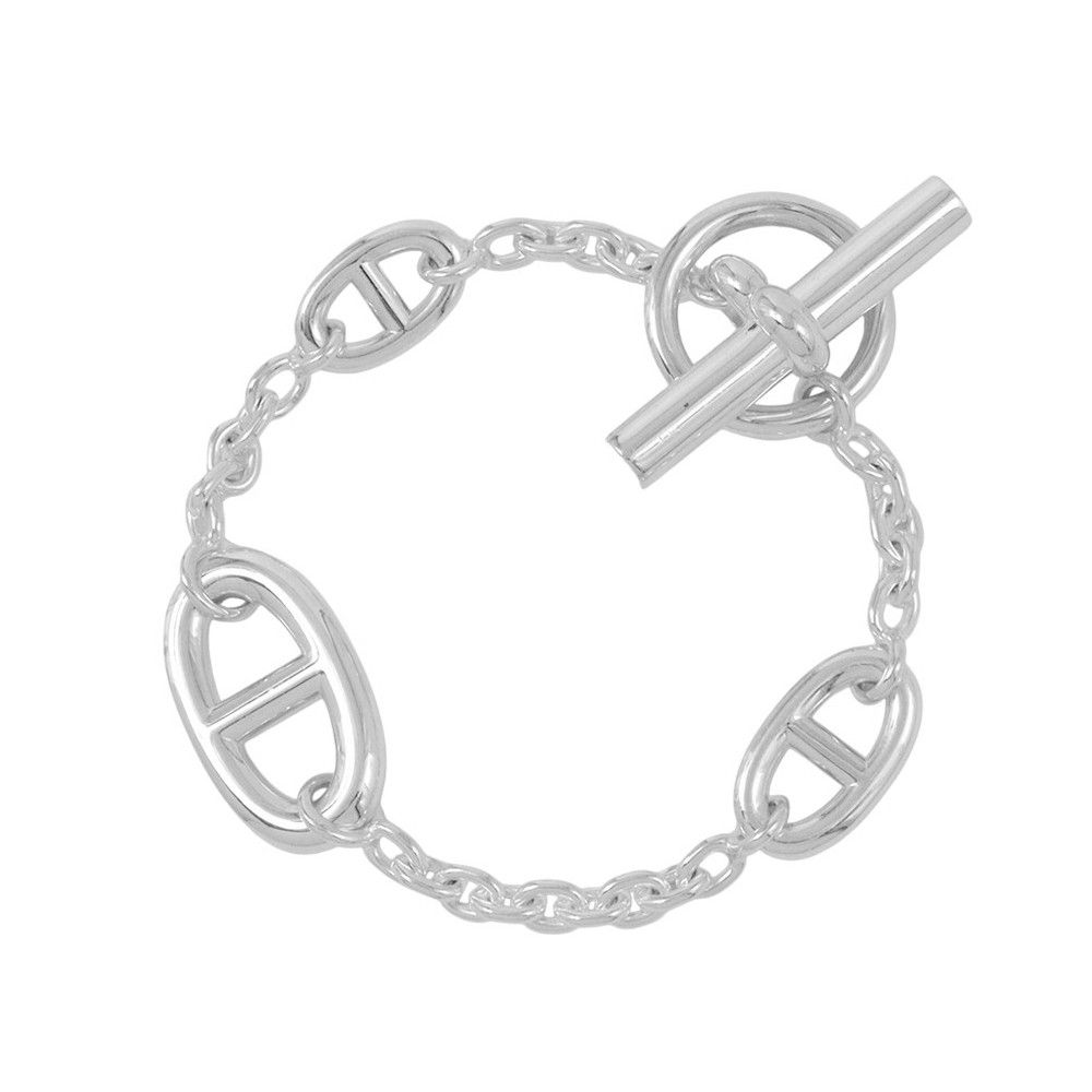 最終値下げ【美品】エルメス シェーヌダンクルファランドールブレスレット SH エルメス ブレスレット シェーヌダンクル ファランドール SV925