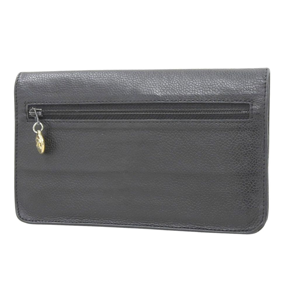 シャネル CHANEL ココマーク ホック付長財布 ヴィンテージ ロゴ