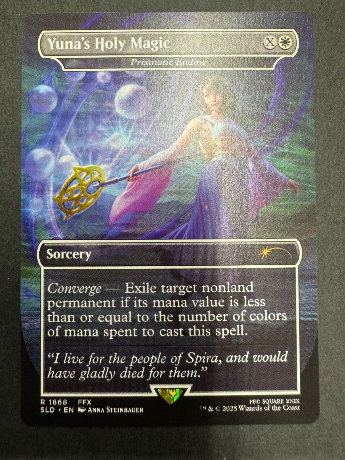 MTG ユウナの魔法「ホーリー」 虹色の終焉 英語 ボーダーレス