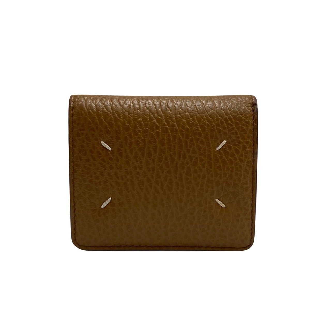 メゾンマルジェラ Leather popper wallet ミニ財布 二つ折り - 折り財布