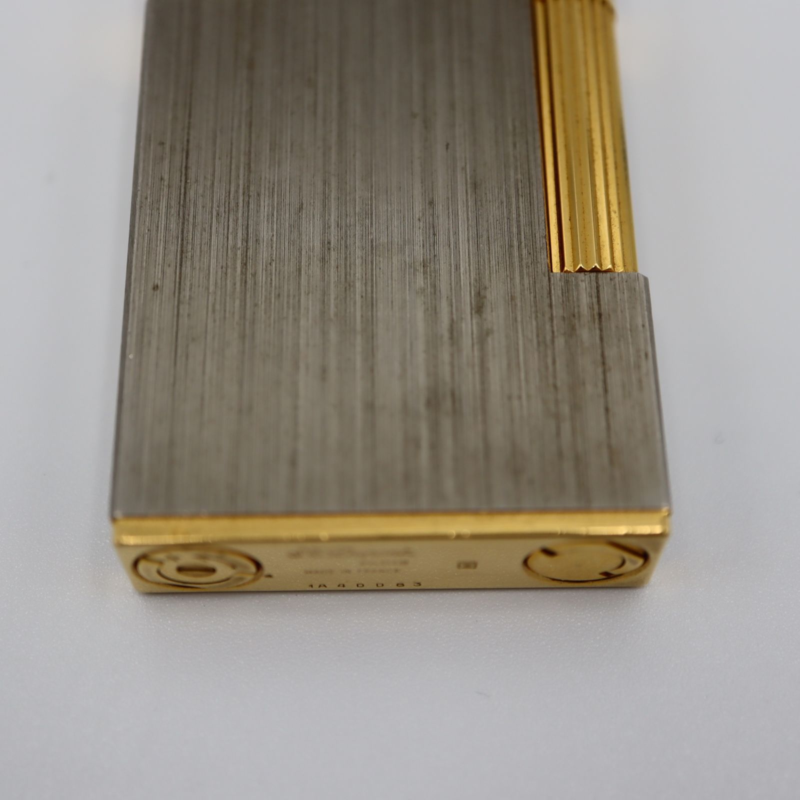 着火未確認 S.T.Dupont ライター デュポン ライン シルバー×ゴールド