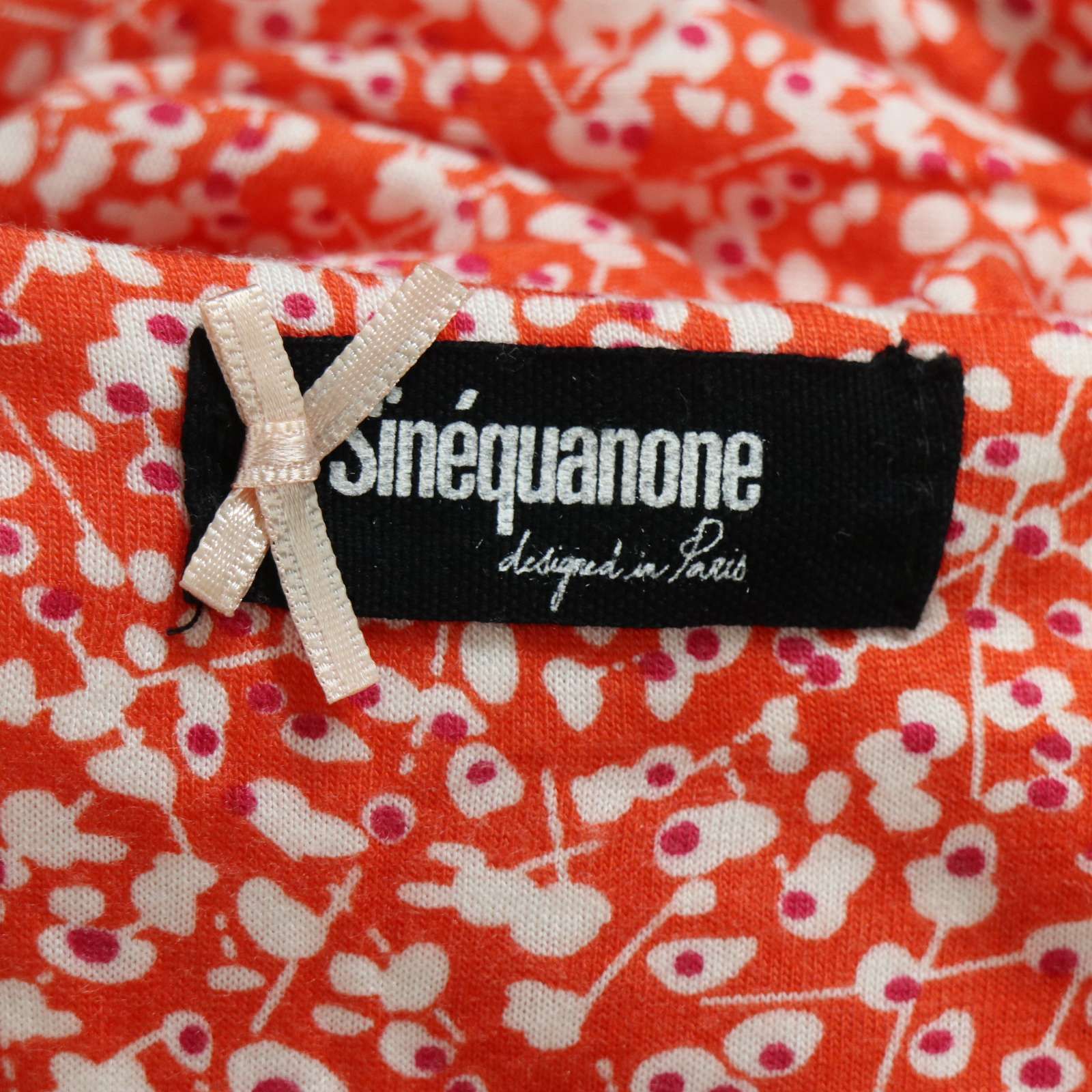 Sinequanone シネカノン レーヨン100％☆ 花 フラワー
