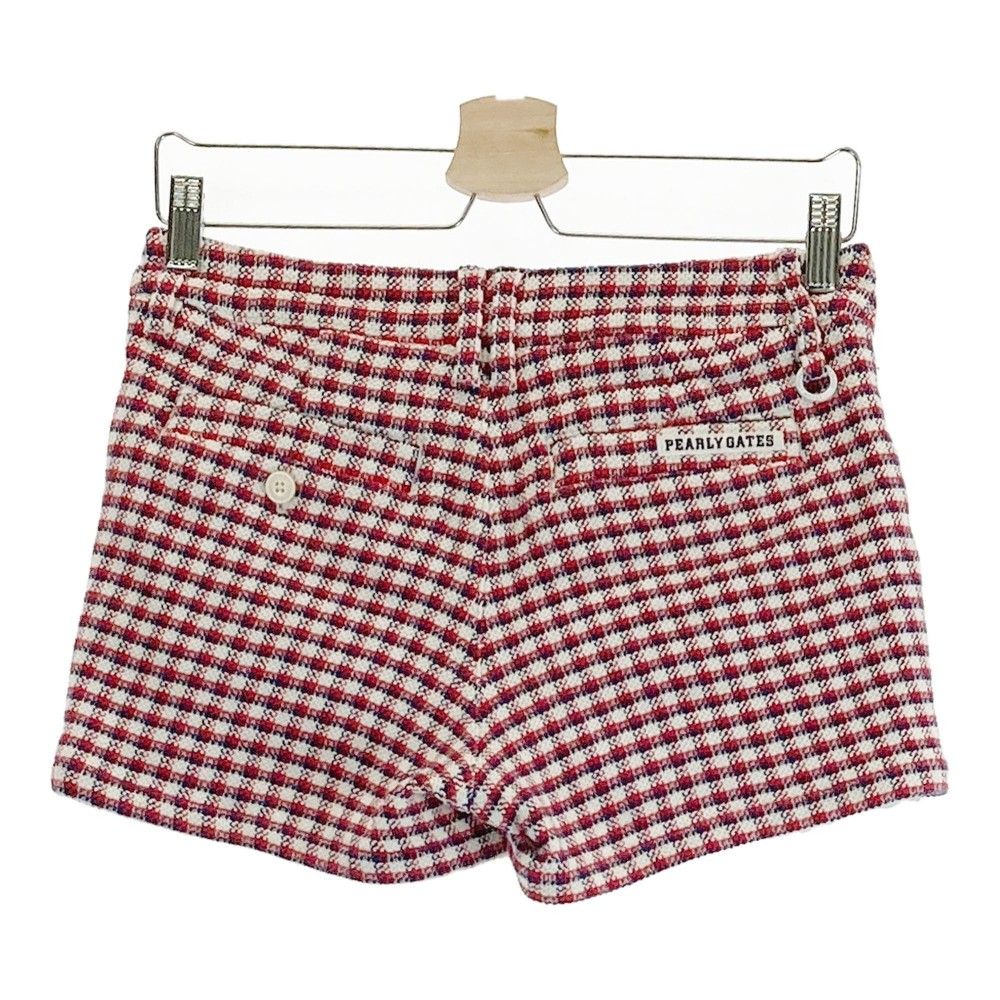 67 パーリーゲイツ 定価28,600円 チェックショートパンツ レッド 1 M 67 パーリーゲイツ 定価28,600円 チェックショートパンツ レッド
