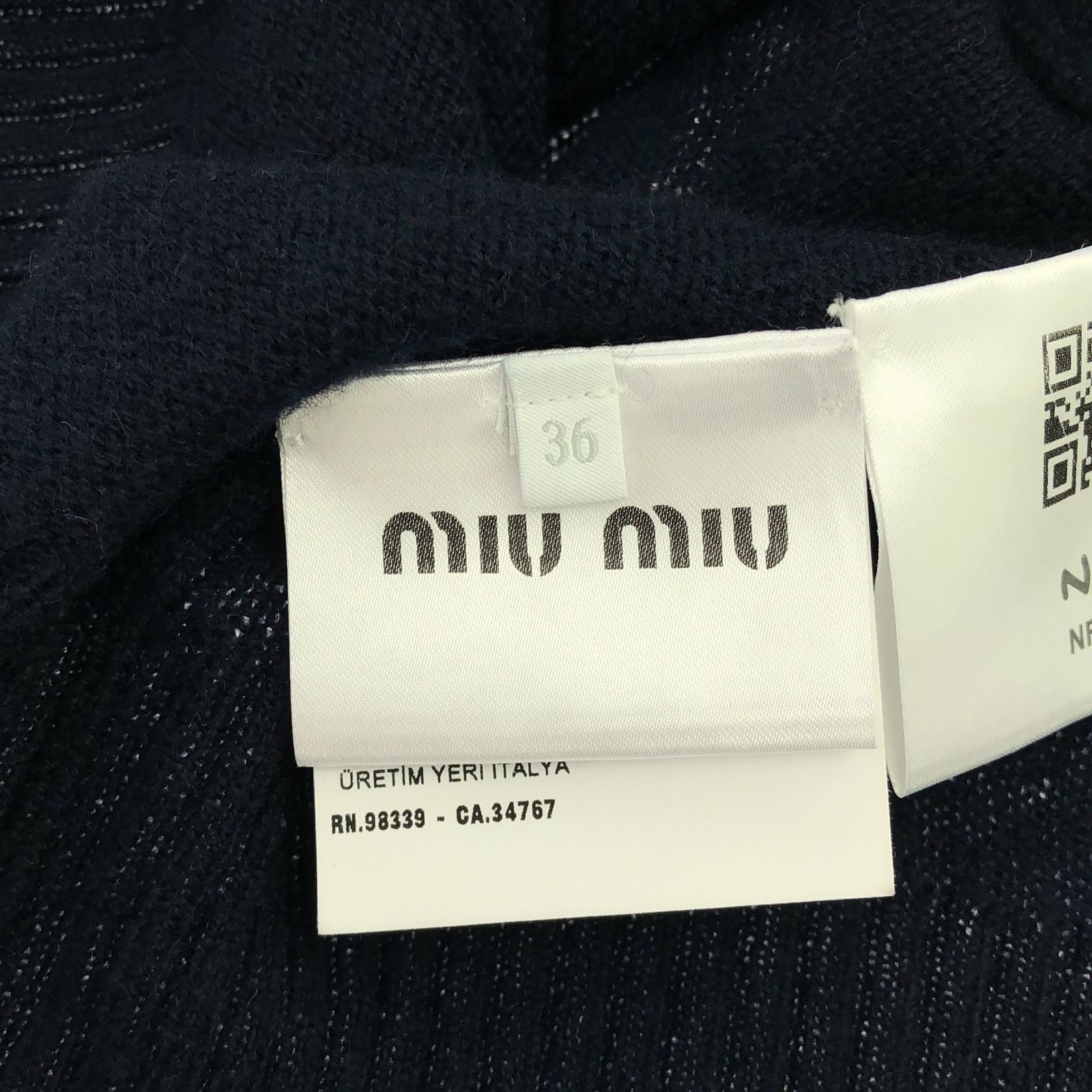  Miu ミュウ ニット セーター 長袖 ニット セーター