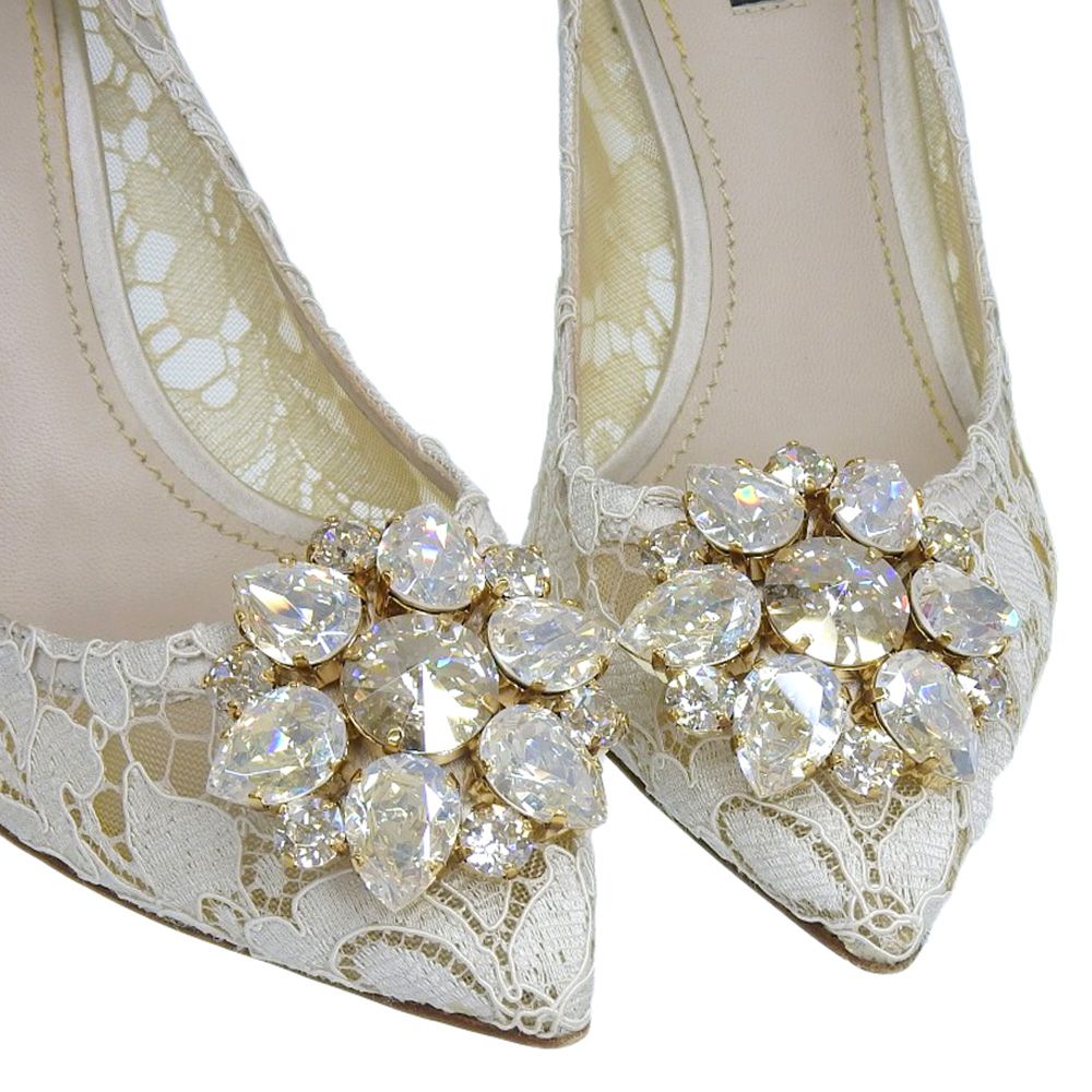 希少★ドルチェ＆ガッバーナ バンブー カチューシャ ビジュークリスタル フラワー 希少☆ドルチェ＆ガッバーナ バンブー カチューシャ ビジュー