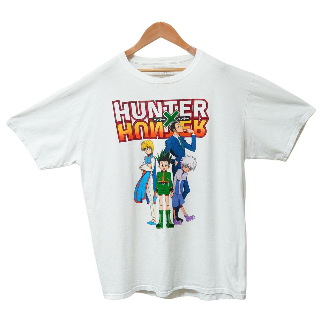 ハンターハンター Tシャツ L ホワイト HUNTER×HUNTER アニメ キャラ