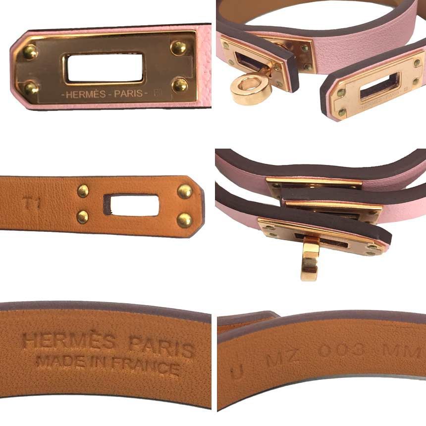 新品 HERMES エルメス レザーブレスレット ミニケリーダブルツアー