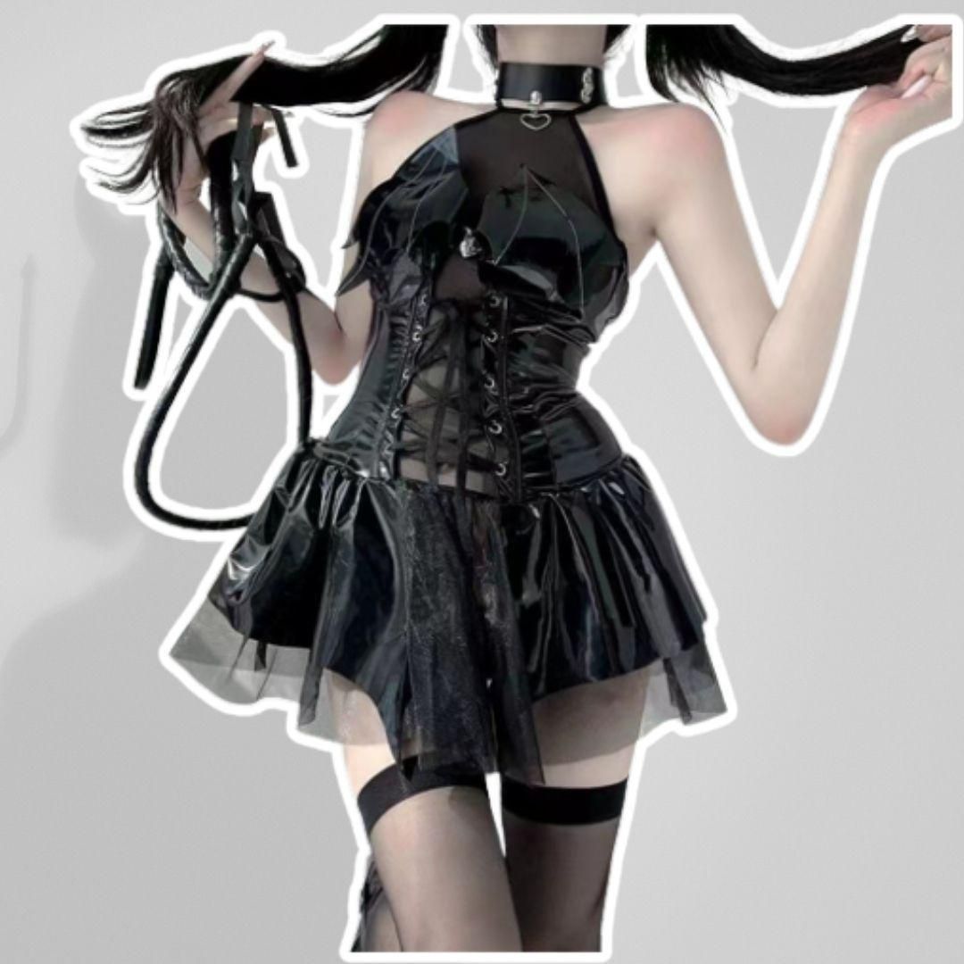 小悪魔 コスプレ 仮装 ハロウィン セクシー デビル 魔女 黒