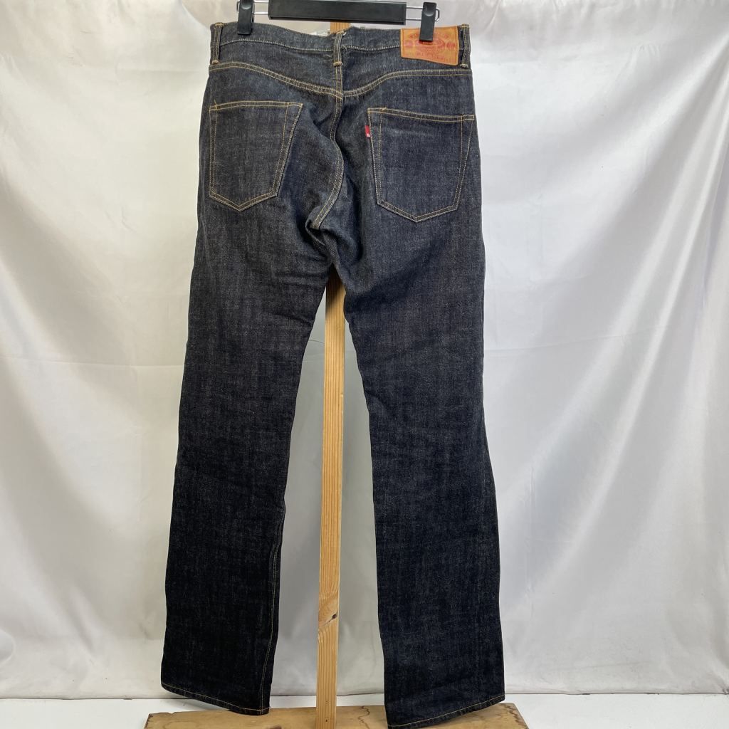 01 w-5236 ヒステリックグラマー GLAMOUR セルビッチデニム ボタンフライ W 32 L 33 ブルー サイズ32 メンズ パンツ コットン 4 AP-0471 品