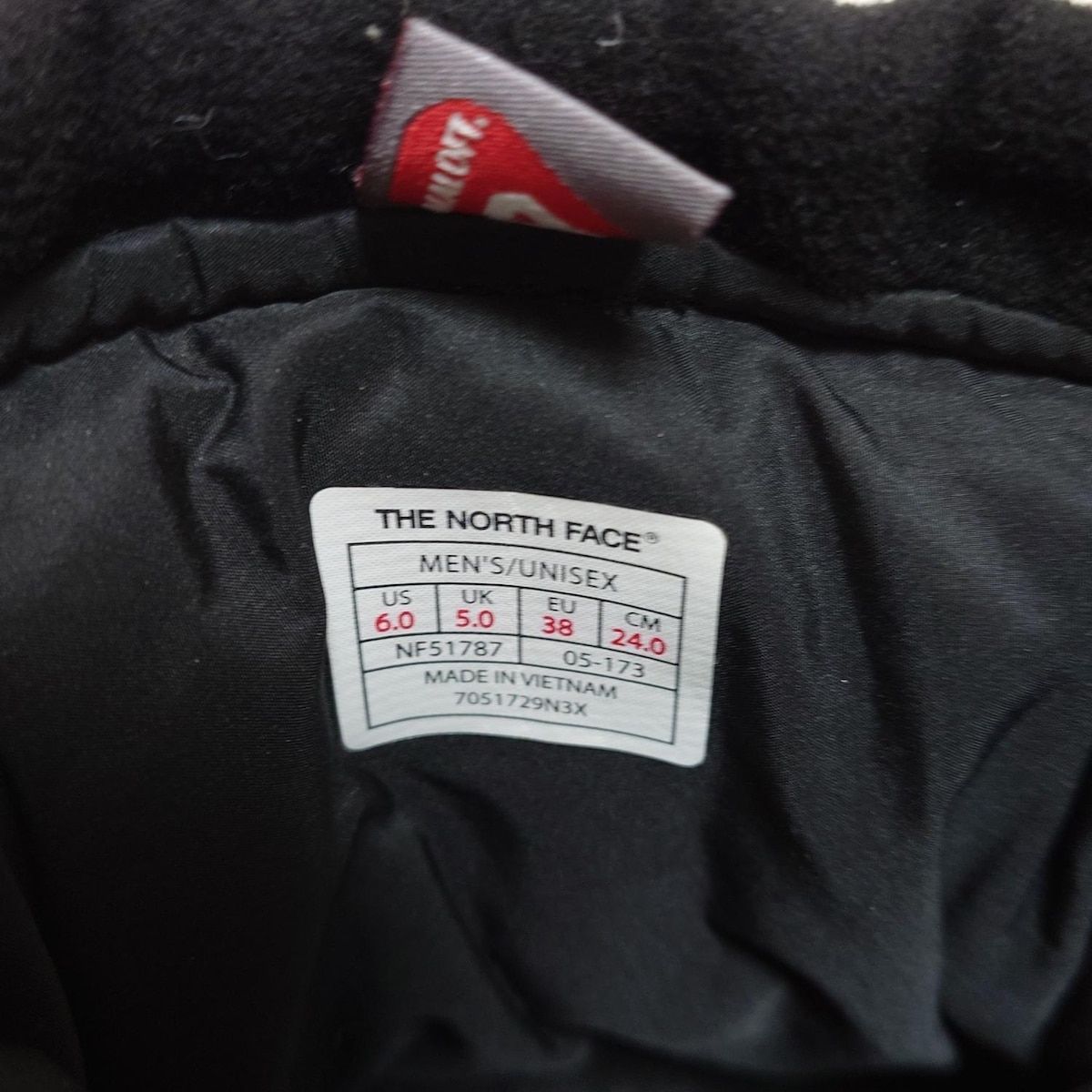 THE NORTH FACE ノースフェイス ショートブーツ 24 レディース - NF51787 黒 インソール取外し可 ウール レザー WWW_WOWDIGSITE_COM